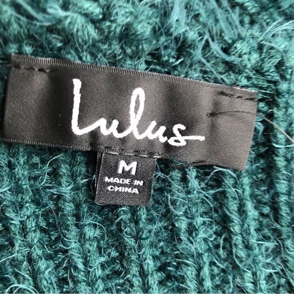 Lulu's Teal Fuzzy Sweater - Picture 11 of 11